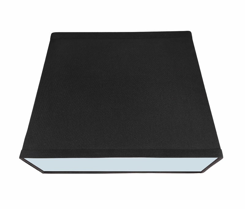 Aspen Creative 36121 Transitional Rectangle Hardback Shape Spider Construction Lamp Shade in Black, 14 1/2" wide, Top:(8" + 11") Bottom:(9 1/2" + 14 1/2") x Height: 10" - Image 2